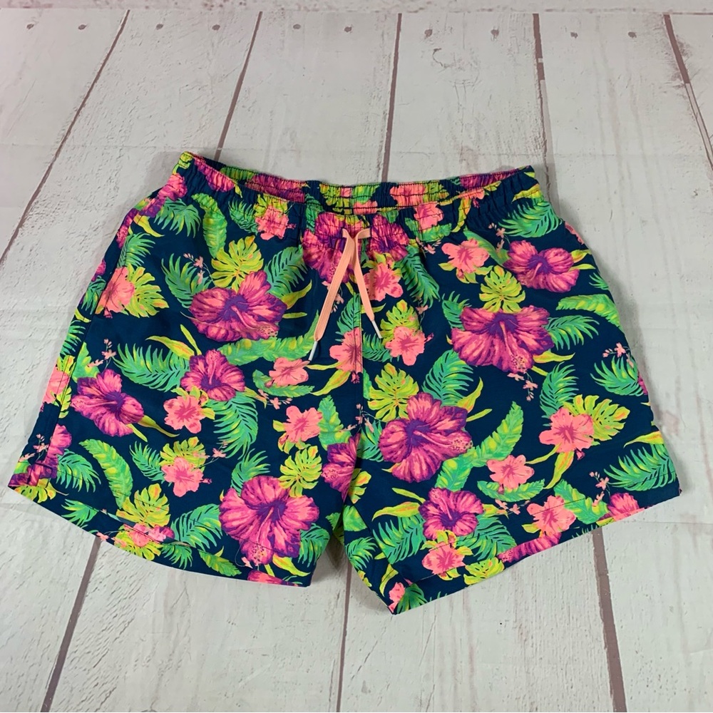 Chubbies Board Swim Trunks Tropical Floral Print 5 Inch Made In USA Mens XL